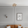 Ephemeral Four Lights Semi Flush Mount Retro Ceiling Pendant