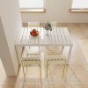 4-Pack Modern Striped Color Block Chairs