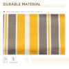 12 X 10 Manual Retractable Awning Yellow And Grey