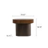 Handcraft Round Nesting Coffee Table Set Of 2