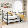 Twin Size Daybed Metal Frame With Trundle Set