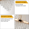 Golden Crystal Chandelier, Large Modern Luxury Chandelier For Living Room, Dining Room, Bedroom, Hallway - Bulb Not Included Unavailable Platform