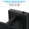 20H Set Of 2 Modern Outdoor Wall Lanterns With Black Metal Frame And Clear Glass, Ambient Light Sensors,Weatherproof Wall Sconces For Porch, Gara