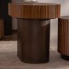Handcraft Round Nesting Coffee Table Set Of 2
