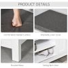 Entryway Shoe Storage Bench Ottoman with Sliding Barn Door
