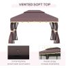 10x13 Aluminum Gazebo Patio Canopy
