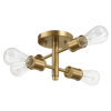 Ephemeral Four Lights Semi Flush Mount Retro Ceiling Pendant