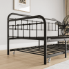 Black Twin Size Metal Daybed Frame With Trundle