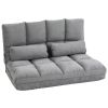 Folding Upholstered Floor Couch Bed