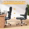 Leather Executive Office Chair With Arm & Rocking Function