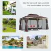 10x13 Aluminum Gazebo Patio Canopy
