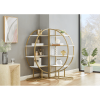 4 Tiers Open Bookshelf, Golden