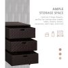 32" Poolside Rattan Wicker Patio Storage Cabinet