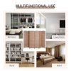 6 Panel Wicker Room Divider 6' Tall Privacy Screen