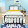 Metal Victorian Style Headboard Footboard Platform Twin Bed Frame