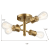 Ephemeral Four Lights Semi Flush Mount Retro Ceiling Pendant