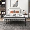 Victorian Style Headboard Footboard Metal Platform Queen Bed Frame