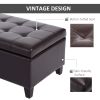 51" Tufted Storage Ottoman Bench