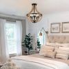 Solid Wood Modern Chandelier For Dining Room, Living Room, Kitchen, Island, Bedroom, Foyer, Height Adjustable, Brown Unavailable Platforms- Welfe