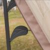 10' X 10' Outdoor Patio Gazebo Canopy With 2-Tier Polyester Roof