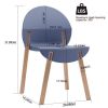 4-Pack Grey Blue Indoor Dining Chairs