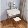 Makeup Vanity Set With Mirror And Stool