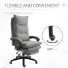 Vinsetto Executive Adjustable Recliner With Retractable Footrest