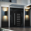 2-Pack Outdoor Wall Sconce, Modern Up And Down Weatherproof Wall Light, Black Aluminum Exterior Wall Mount Light Fixture, Ideal For Porch, Patio,
