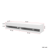 180 Wall Mounted Floating 80 TV Stand With 20 Color LEDs And Charging Station