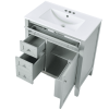 Solid Wood Bathroom Vanity With Ceramic Undermount Sink