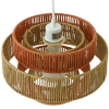Dorset Pendant Lamp - White And Natural Terracotta