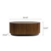 Handcraft Round Nesting Coffee Table Set Of 2