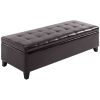 51" Tufted Storage Ottoman Bench