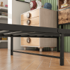 Twin Size Bed Frame With Storage Headboard and Charging Station