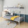 Twin-Over-Twin Bunk Bed With Metal Frame And Ladder