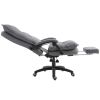 Vinsetto Executive Adjustable Recliner With Retractable Footrest
