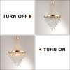 Golden Crystal Chandelier, Large Modern Luxury Chandelier For Living Room, Dining Room, Bedroom, Hallway - Bulb Not Included Unavailable Platform
