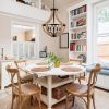 Solid Wood Modern Chandelier For Dining Room, Living Room, Kitchen, Island, Bedroom, Foyer, Height Adjustable, Brown Unavailable Platforms- Welfe