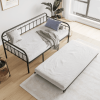 Black Twin Size Metal Daybed Frame With Trundle