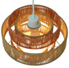 Dorset Pendant Lamp - White And Natural Terracotta