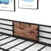 Twin Over Twin Size Metal Bunk Bed With Double Safety Guard Rails