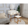 Makeup Vanity Set With Mirror And Stool
