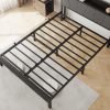 Storage Headboard With Charging Station Queen Size Bed Frame