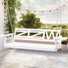 Wooden Outdoor Porch Swing With 3-seat