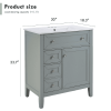 Solid Wood Bathroom Vanity With Ceramic Undermount Sink