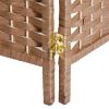 6 Panel Wicker Room Divider 6' Tall Privacy Screen