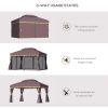 10x13 Aluminum Gazebo Patio Canopy