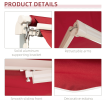 12 X 10 Manual Retractable Awning Outdoor Sunshade Shelter For Patio