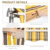 12 X 10 Manual Retractable Awning Yellow And Grey