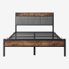 Full Size Bed Frame Storage Headboard With Charging Station